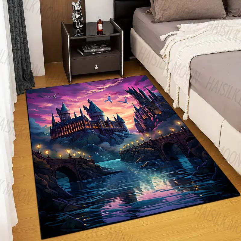 Commercial Printing Services - 1PC Kasteel Magic School Print Tapijt