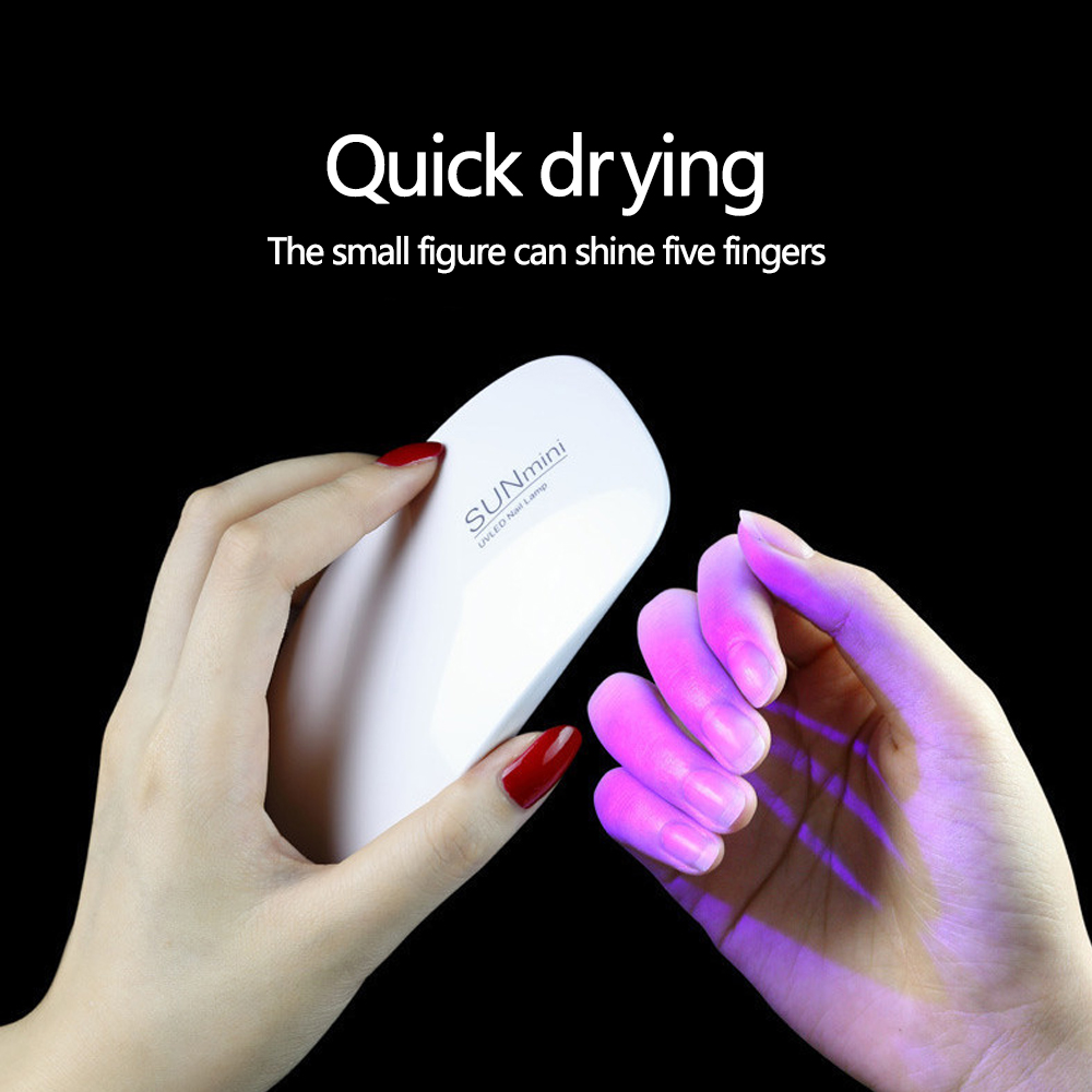Draagbare 6 LED UV nagellamp 6 - Uv Led Lamp Printer recensie en prijs