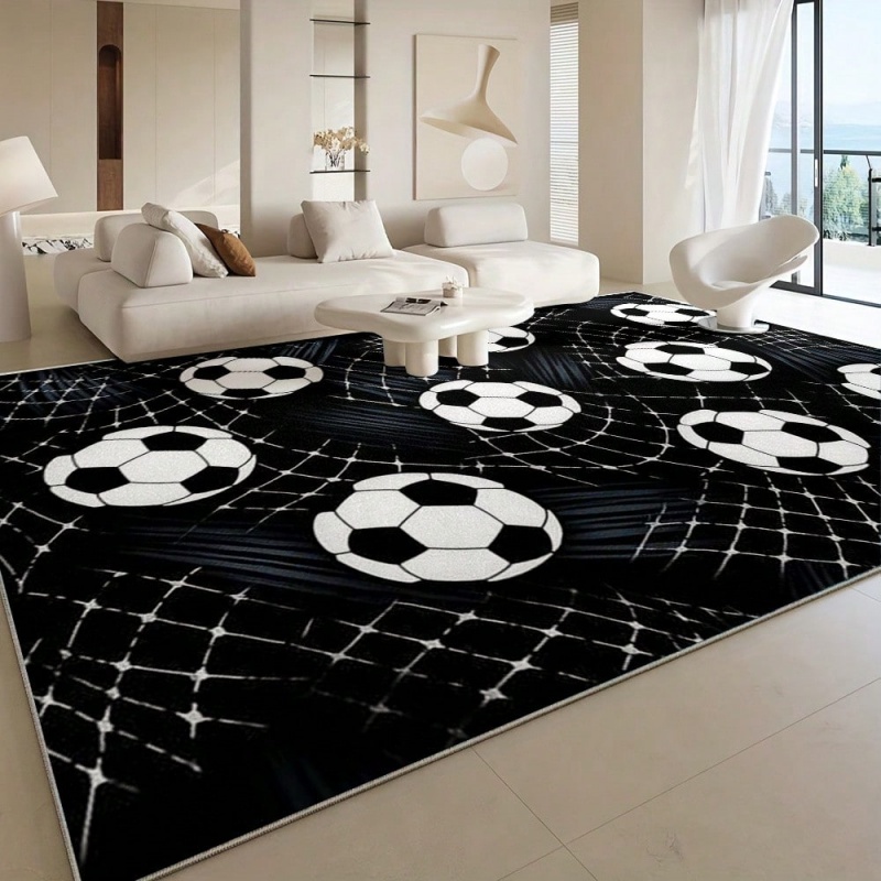 Grote vloerkleed met voetbalpr - Commercial Printing Services recensie en prijs