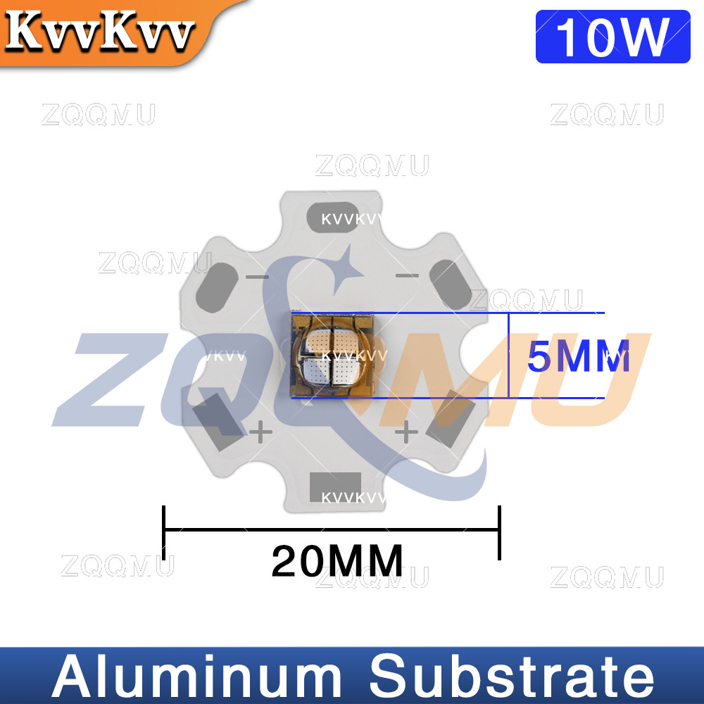 1 stuks 10W UV LED-chip 365 37 - Uv Led Lamp Printer recensie en prijs