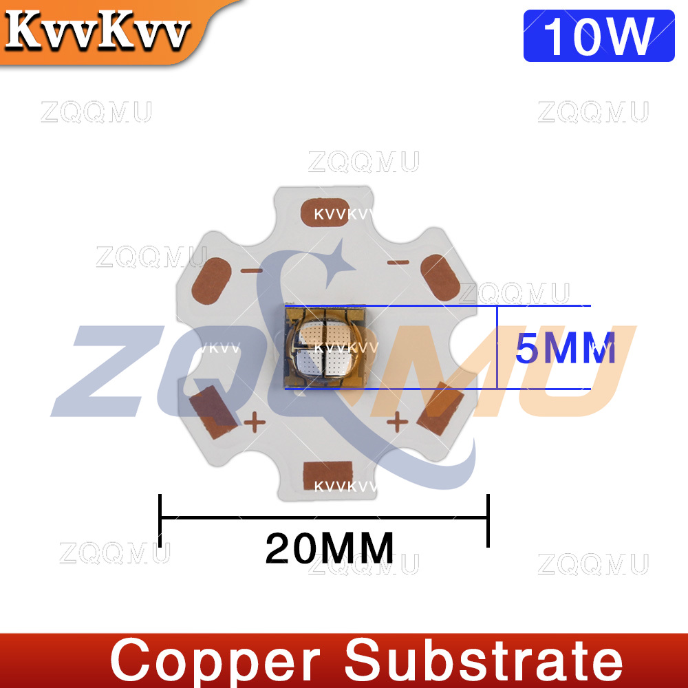 1 stuks 10W UV LED-chip 365 37 - Uv Led Lamp Printer recensie en prijs
