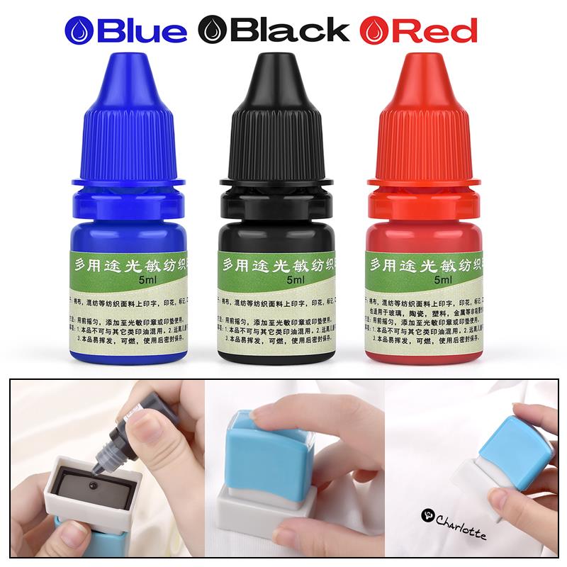 5ml Blauw Rood Zwart Inkt Text - Direct To Garment Ink recensie en prijs